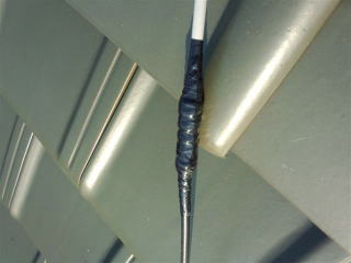 雪の重みで接栓部分から抜け落ちて受信不具合_施工後