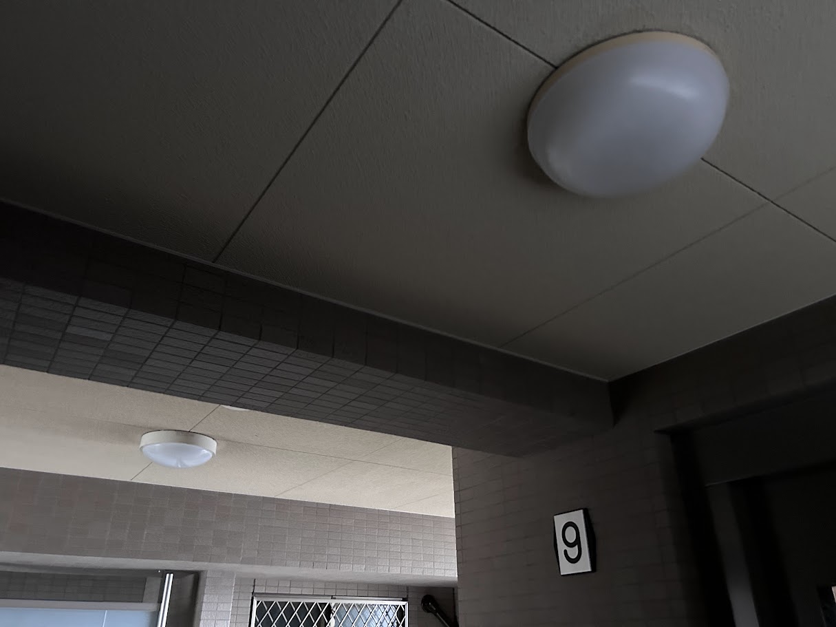 マンション共用灯 LED照明工事 施工前2