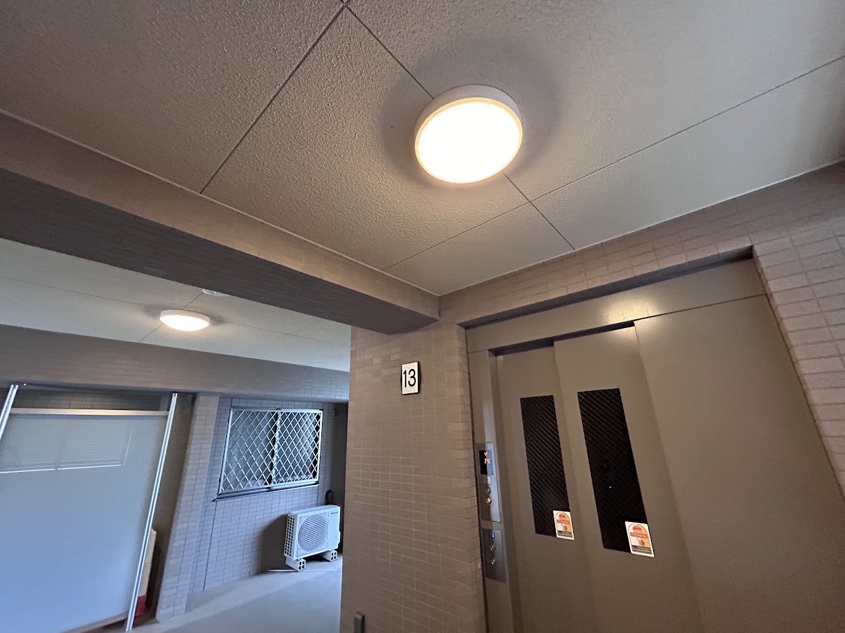 マンション共用灯 LED照明工事 施工後1