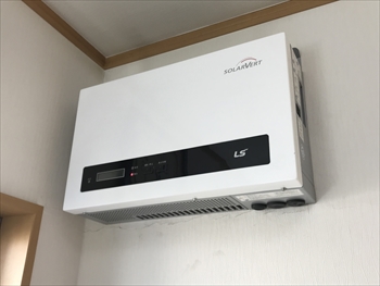 茨城県那珂市 パワコン交換工事1