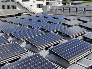 太陽光発電システムリース 設置工事1