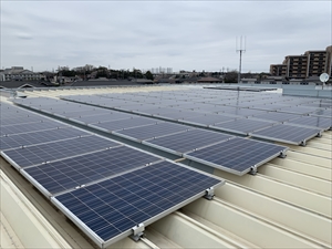 太陽光発電システムリース 設置工事1