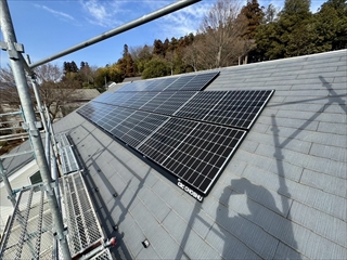 東京都八王子市 太陽光パネル設置＋蓄電池設置工事2