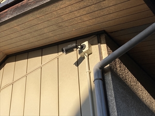 千葉県柏市 照明＋防犯カメラ3台設置工事2