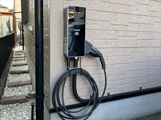 茨城県取手市 電気自動車充電設備設置工事4