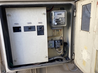 茨城県常総市 ビル電源引き込み工事1