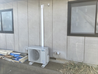 茨城県つくばみらい市 エアコン新規設置（2台）工事1