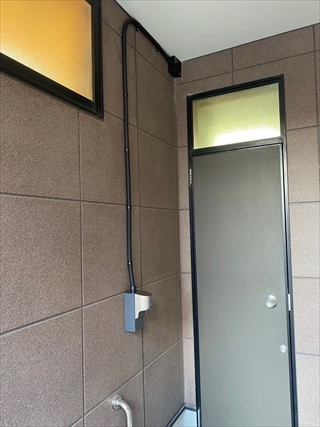 増渕電気 EVコンセント設置工事1
