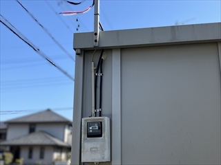 千葉県流山市 単三切替（プレハブ引込）工事2
