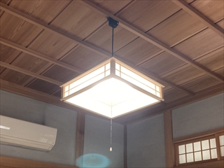 茨城県龍ケ崎市 家庭用照明LED化工事7