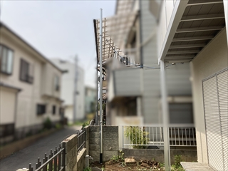 茨城県取手市 引込ポール建替え工事2