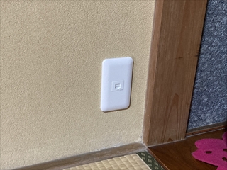 茨城県稲敷郡阿見町 家庭用防犯カメラ設置2台、LAN工事6