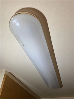 台所照明器具交換工事1