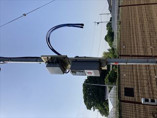 茨城県常総市 アルミケーブル敷設工事3