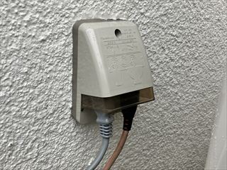 千葉県野田市　家庭用屋外コンセント交換工事2