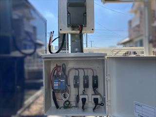 茨城県守谷市　EVコンセント（電気自動車充電コンセント）設置、単三切替工事2