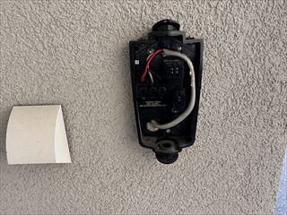 茨城県石岡市　家庭用ウォールコネクタ容量アップ工事1