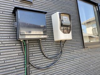 茨城県牛久市　家庭用EVコンセント（電気自動車充電コンセント）設置、アンペア（電気の容量）変更工事