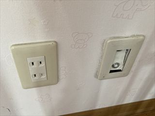 茨城県守谷市　コンセント交換工事