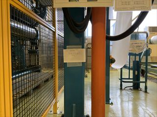 カレンダー加工ライン安全対策工事