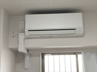 茨城県守谷市　マンション用エアコン設置工事