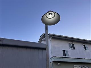 茨城県守谷市　オフィス用看板・駐車場照明交換工事