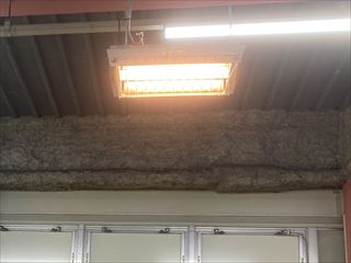 茨城県守谷市　業務用天井ヒーター移設工事
