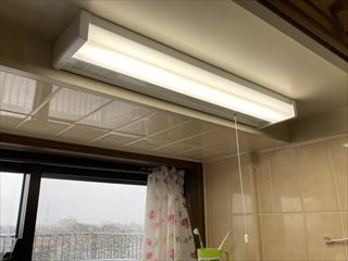 茨城県取手市　家庭用キッチン照明LED化工事
