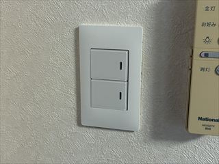 茨城県つくばみらい市　家庭用照明交換、スイッチ交換工事