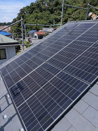 神奈川県横浜市　家庭用太陽光発電（カナディアンソーラー3.5kW+カナディアンソーラーEPCUBE13.3kWh）設置工事