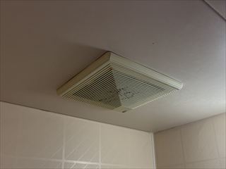 茨城県取手市　マンション用浴室用換気扇交換工事