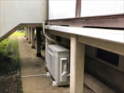 茨城県守谷市　寺院内　複数台エアコン設置工事7