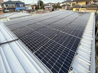 千葉県野田市　企業向け　太陽光発電システム+蓄電池設置工事6