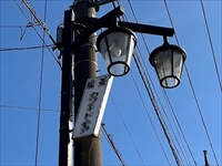 茨城県取手市　電柱看板撤去工事1