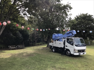 茨城県守谷市　お祭り電気工事1