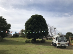 茨城県守谷市　お祭り電気工事2