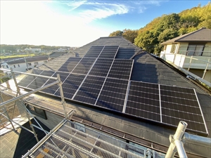 神奈川県横浜市　太陽光パネル＋V2H設置工事2
