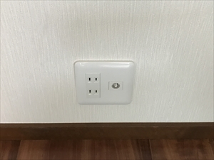 茨城県守谷市　TV端子＋コンセント増設工事2