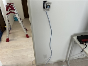 茨城県守谷市　コンセント増設＋LAN敷設工事4