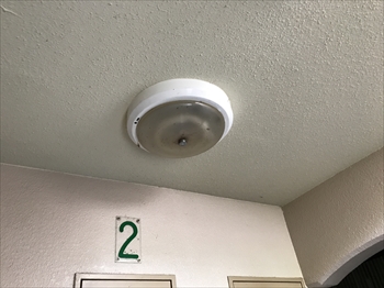 千葉県我孫子市　マンション共有灯交換工事4