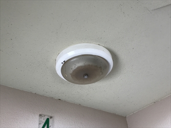 千葉県我孫子市　マンション共有灯交換工事2