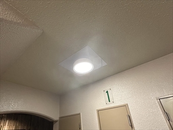 千葉県我孫子市　マンション共有灯交換工事4