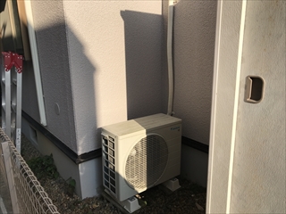 千葉県我孫子市　エアコン移設工事4