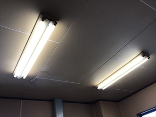 千葉県野田市　工場照明LED化＋有圧扇交換工事1
