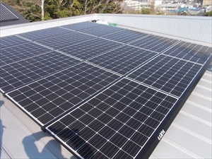 太陽光発電システムリース　設置工事3