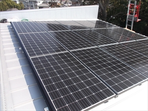 太陽光発電システムリース　設置工事4